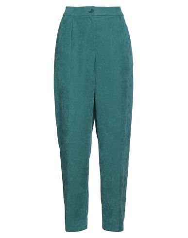 Rinascimento Woman Pants Deep Jade Size M Polyester, Elastane In Green