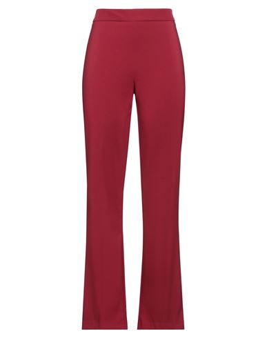 Rinascimento Woman Pants Burgundy Size M Polyester, Elastane In Red