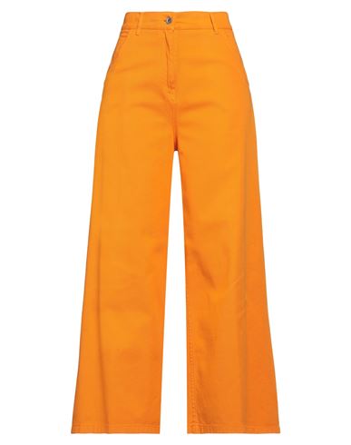 True Royal Woman Pants Orange Size 8 Cotton, Elastane