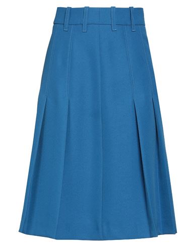 Department Five Department 5 Woman Midi Skirt Azure Size 10 Polyester In Blue