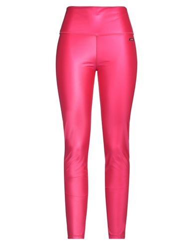 Msgm Woman Leggings Fuchsia Size M Polyamide, Elastane In Pink