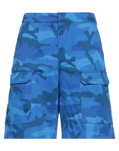 Valentino Garavani Man Shorts & Bermuda Shorts Blue Size 32 Cotton