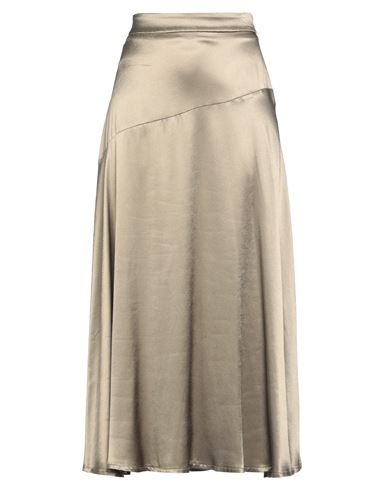 Alpha Studio Woman Midi Skirt Sage Green Size 12 Viscose