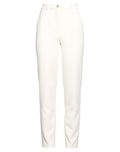 Nenette Woman Pants Ivory Size 10 Polyester, Elastane In White
