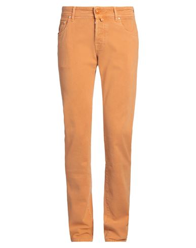 Jacob Cohёn Man Pants Orange Size 30 Cotton, Elastane In Orange