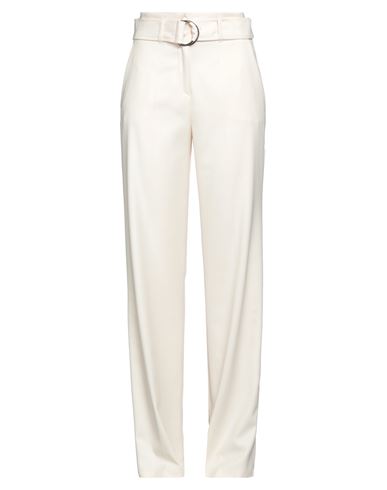 Nenette Woman Pants Ivory Size 6 Polyester, Viscose, Elastane In White