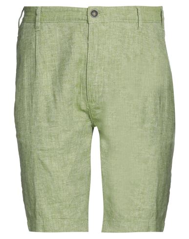 Alley Docks 963 Man Shorts & Bermuda Shorts Light Green Size 28 Linen, Cotton