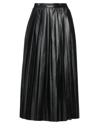 Alpha Studio Woman Midi Skirt Black Size 8 Polyurethane