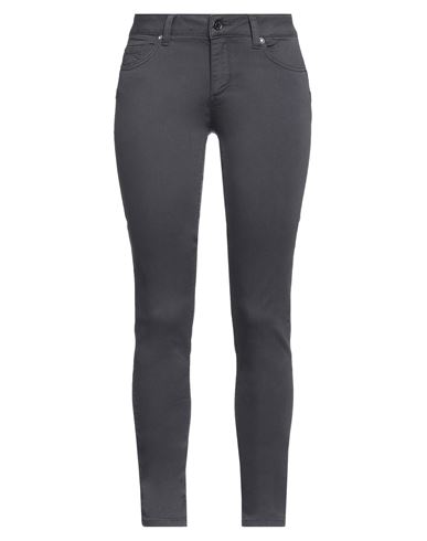 Shop Liu •jo Woman Pants Lead Size 28w-30l Cotton, Polyester, Elastane In Grey