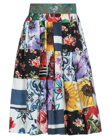 Dolce & Gabbana Woman Midi Skirt White Size 0 Cotton, Polyester, Elastane