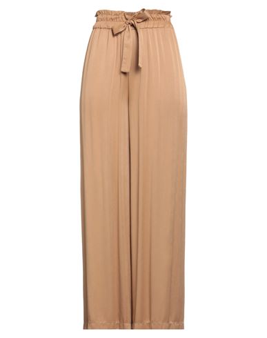 Linen Front Slit Midi Skirt Woman Midi skirt Lilac Size 12 Wool