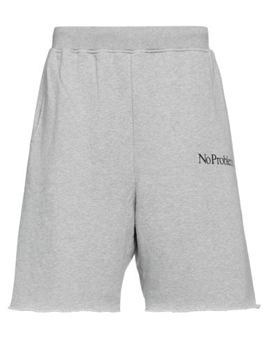 Aries Man Shorts & Bermuda Shorts Grey Size Xs Cotton
