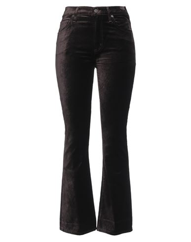 Shop Citizens Of Humanity Woman Jeans Dark Brown Size 26 Cotton, Rayon, Elastane