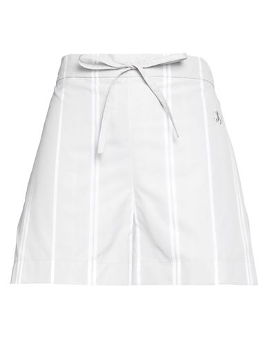Jil Sander Woman Shorts & Bermuda Shorts Light Grey Size 8 Cotton