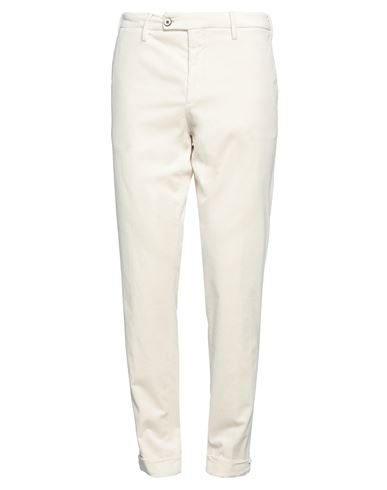 Shop Michael Coal Man Pants Ivory Size 38 Cotton, Modal, Elastane In White