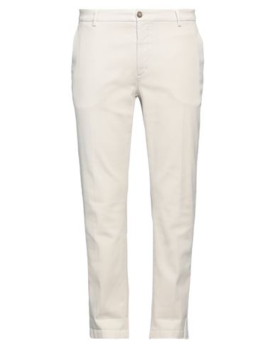 40weft Man Pants Cream Size 38 Organic Cotton, Cotton, Elastane In White