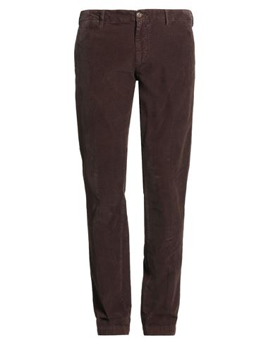 40weft Man Pants Brown Size 36 Cotton, Elastane In Brown