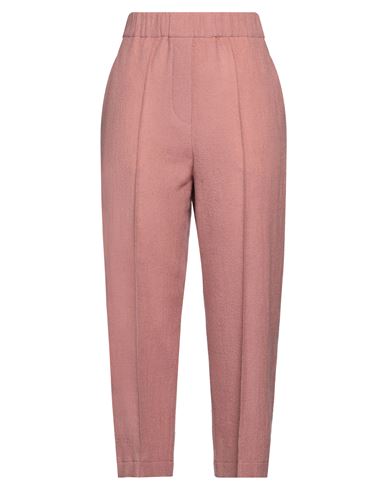 Alysi Woman Pants Antique Rose Size 2 Virgin Wool, Viscose In Pink