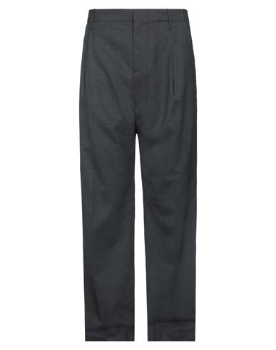 Versace Man Pants Lead Size 34 Virgin Wool, Elastane In Grey