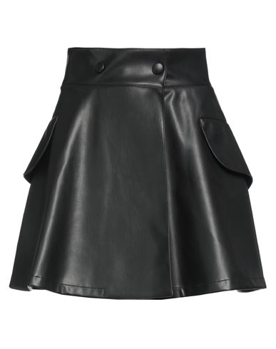 Philosophy Di Lorenzo Serafini Woman Mini Skirt Black Size 8 Polyester, Polyester Resin