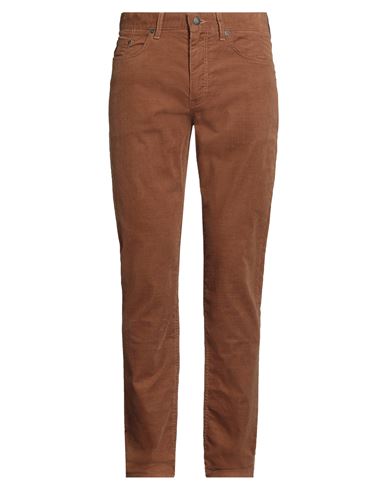 Gant Man Pants Camel Size 31w-34l Cotton, Elastane In Brown