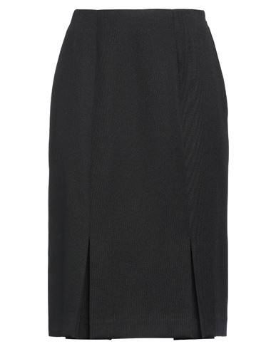 Shop Raf Simons Woman Midi Skirt Black Size 8 Protein Fibre