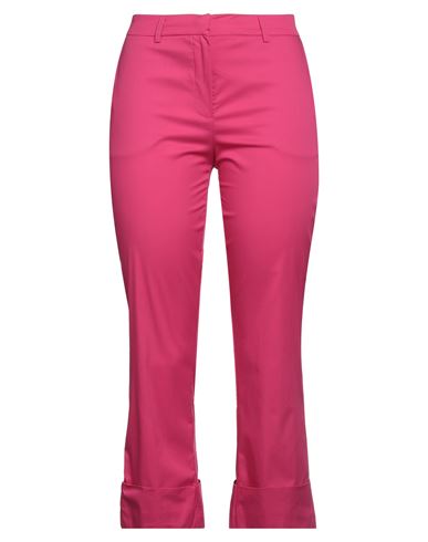 Good Match Woman Pants Fuchsia Size 6 Cotton, Polyamide, Elastane In Pink