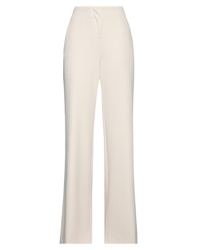 Pinko Woman Pants Cream Size 6 Polyester, Elastane In White