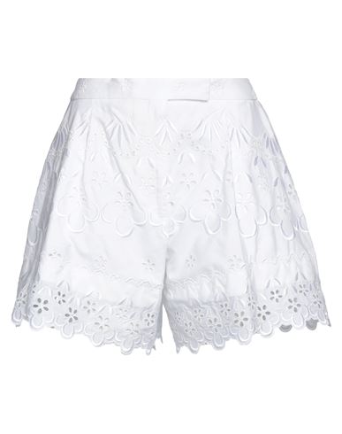 Simone Rocha Woman Shorts & Bermuda Shorts White Size 2 Cotton, Polyester