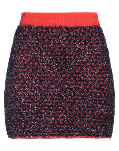 M Missoni Woman Mini Skirt Dark Purple Size 10 Polyamide, Polyester, Wool