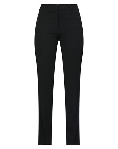 Shop Tela Woman Pants Black Size 10 Polyester, Virgin Wool, Elastane