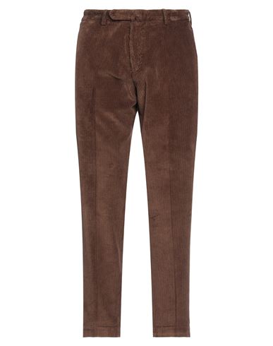 Santaniello Man Pants Brown Size 34 Cotton