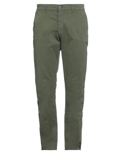 Grey Daniele Alessandrini Man Pants Military Green Size 40 Cotton, Elastane