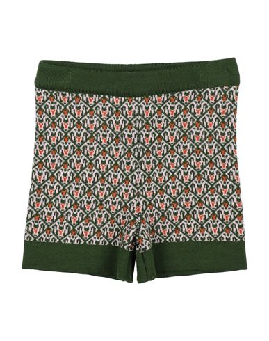 Paade Mode Babies'  Toddler Girl Shorts & Bermuda Shorts Green Size 6 Merino Wool, Acrylic