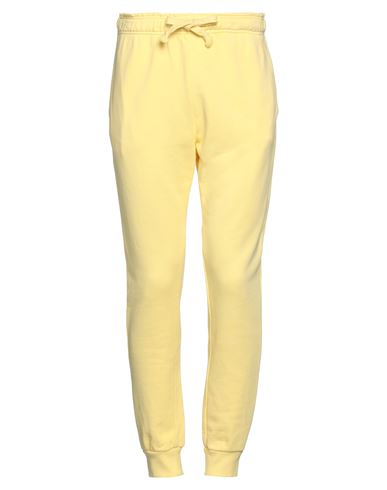 People (+)  Man Pants Light Yellow Size S Cotton