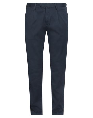 Devore Incipit Man Pants Navy Blue Size 38 Cotton, Elastane In Navy Blue