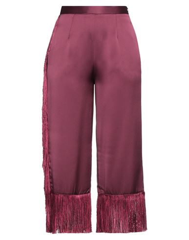 Simona Corsellini Woman Pants Garnet Size 8 Polyester In Red