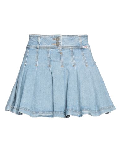 Guess Woman Denim Skirt Blue Size M Cotton, Elastane