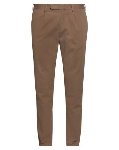 Devore Incipit Man Pants Camel Size 36 Cotton, Elastane In Beige