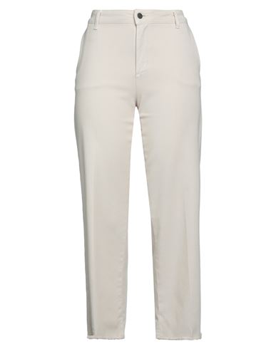 Cigala's Woman Pants Ivory Size 26 Lyocell, Cotton, Elastane In White