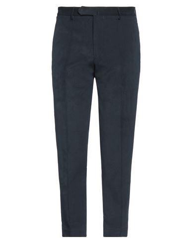 Santaniello Man Pants Midnight Blue Size 30 Cotton, Elastane In Blue