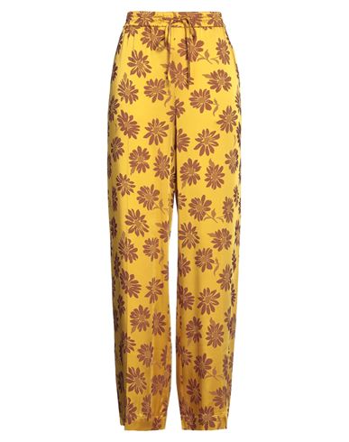 M Missoni Woman Pants Ocher Size 4 Acetate, Viscose, Elastane In Yellow