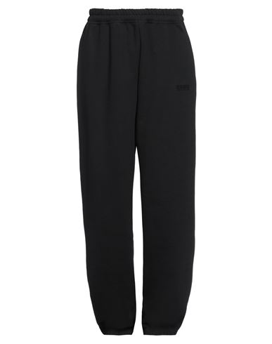Vetements Man Pants Black Size M Cotton, Elastane