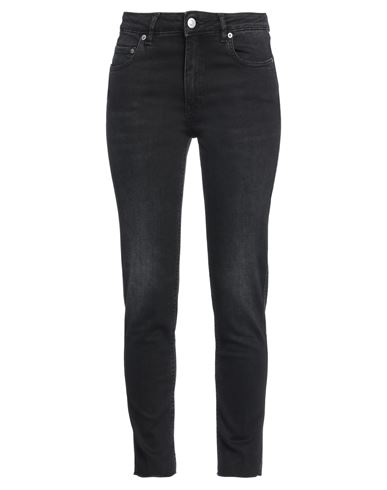 Haikure Woman Jeans Charcoal Size 32 Cotton, Recycled Cotton In Black