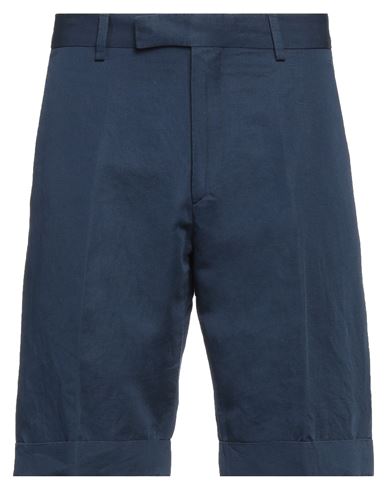Liu •jo Man Man Shorts & Bermuda Shorts Navy Blue Size 28 Linen, Cotton