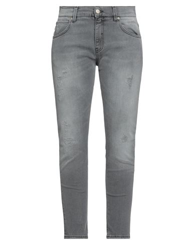 2w2m Woman Jeans Grey Size 30 Cotton, Elastane, Polyester