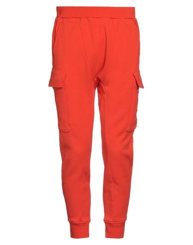 Dsquared2 Man Pants Orange Size S Cotton