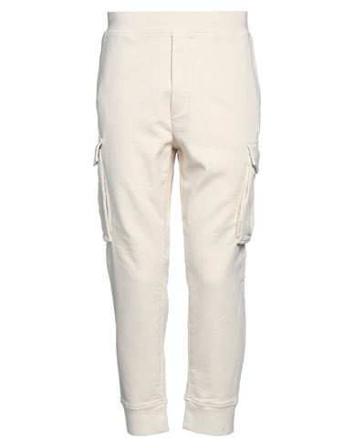 Dsquared2 Man Cropped Pants Ivory Size L Cotton, Lyocell, Elastane In White