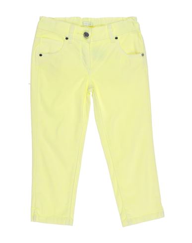 Microbe By Miss Grant Babies'  Toddler Girl Pants Light Yellow Size 6 Cotton, Elastane