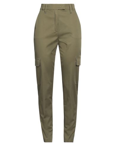 Max Mara Studio Woman Pants Military Green Size 6 Cotton, Elastane